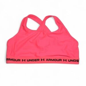 Under Armour Neon Pink Compression Infinity Crossback Athletic Sports Bra 3X